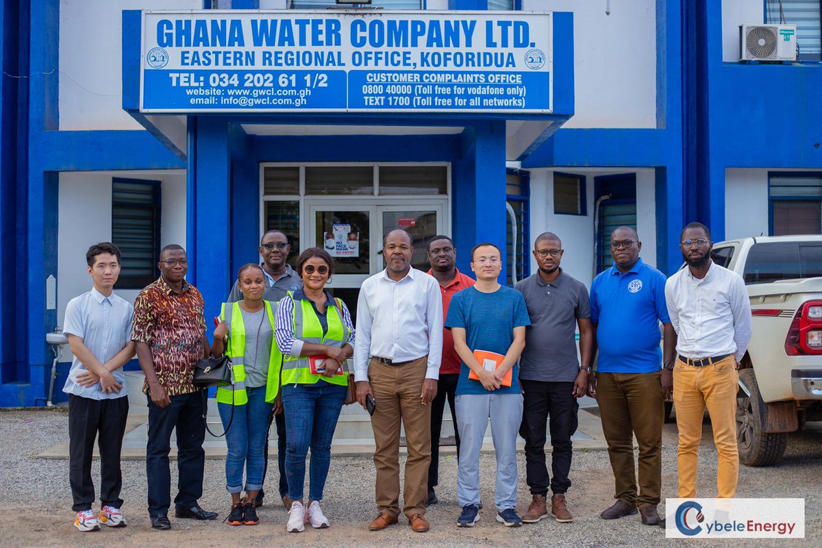 Bmtayui's tweet photo. Cybele Energy and her partners carry out a site visit at the Ghana Water GWCL water treatment plant in Koforidua for the Eastern Region. https://t.co/qu47pqP2um