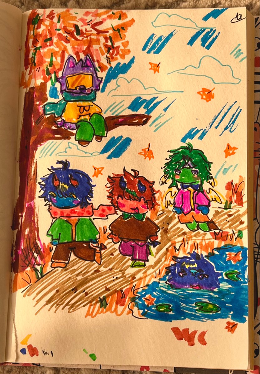 Onyxxaa16u1x's tweet photo. First prompt hehehahhaha these markers r fun as hell to use tbh https://t.co/6EjCMAxOc8