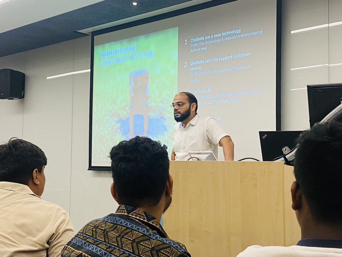 _krishhh2912_'s tweet photo. #aimldaymumbai  #Microsoft.                    Today i attended a very special and fascinating event *AI/ML* organised by Microsoft Azure. For me personally it was a experience of a new kind. Got to learn so many things and meet alot of influential people.Overall it was great. https://t.co/Aw9F68H1n0
