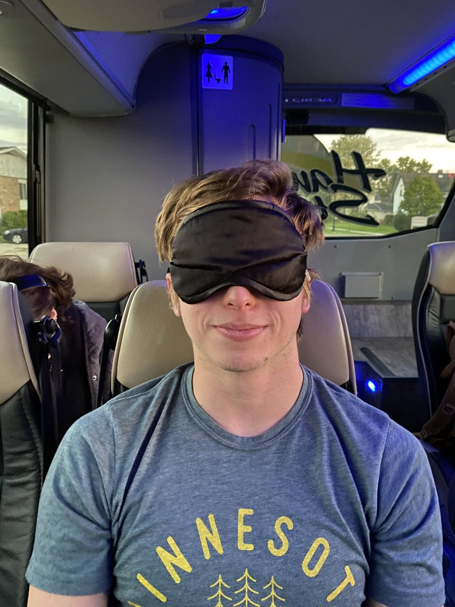 Benjamin Elliott Johnson ‘23 catching some zzzs before the big game