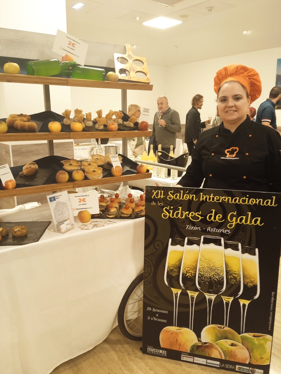 revistalasidra's tweet photo. Pa cola sidre hai que comer. Miscelanea, ágora na prueba abierta del #sisga. Hasta les 9 Hotel Rey Pelayo @SidraDasturias https://t.co/0zI4ewdQsV