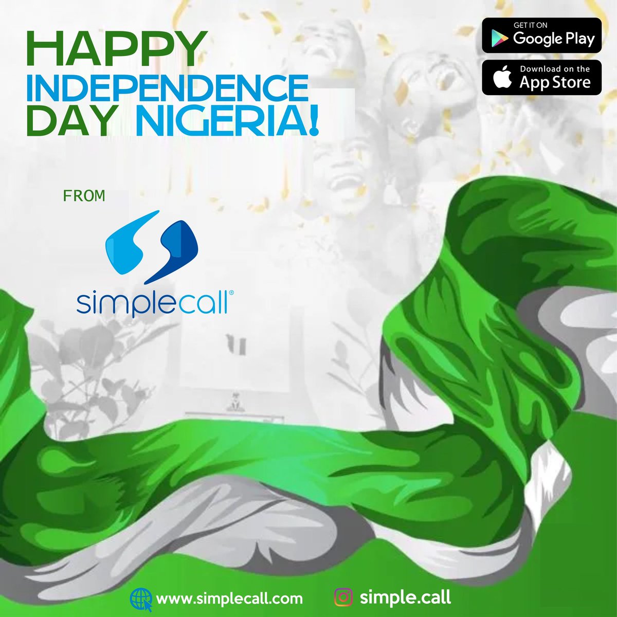 simplecall's tweet photo. Happy independence Nigeria 🇳🇬… proudly Nigerian
#simplecall https://t.co/U2xXODXgmU