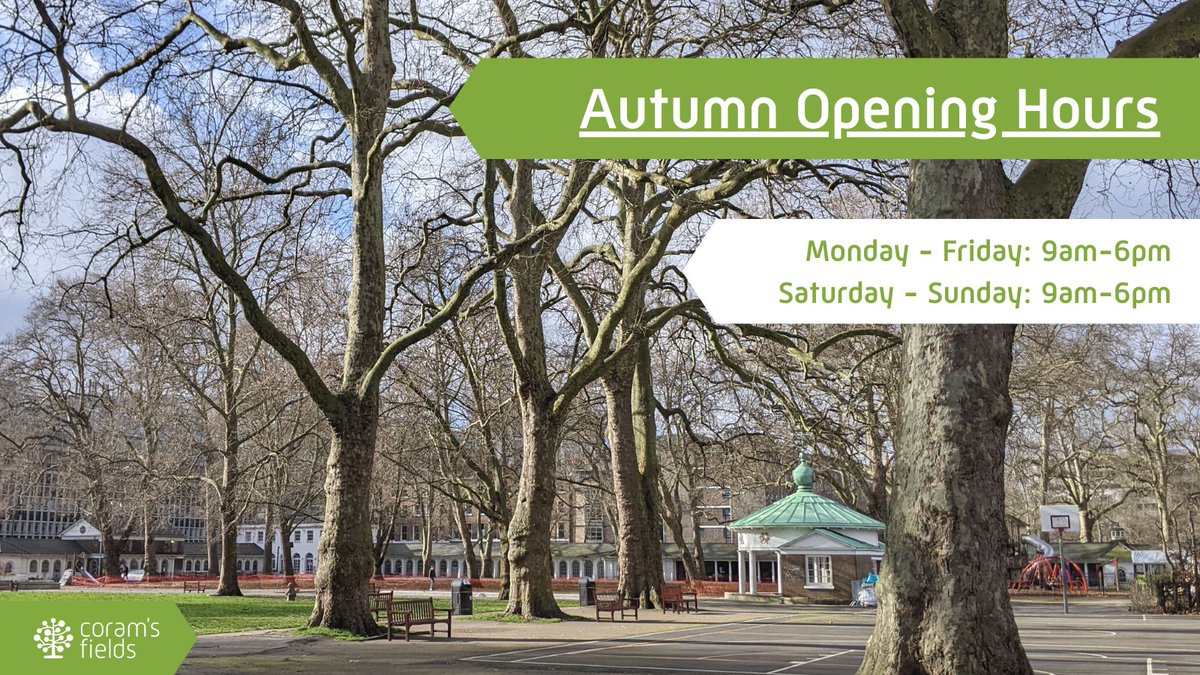 coramsfields's tweet photo. ⭐ Our opening hours are changing ⭐
The park will be closing an hour earlier from today as we move into October https://t.co/mDPKV5eQtT