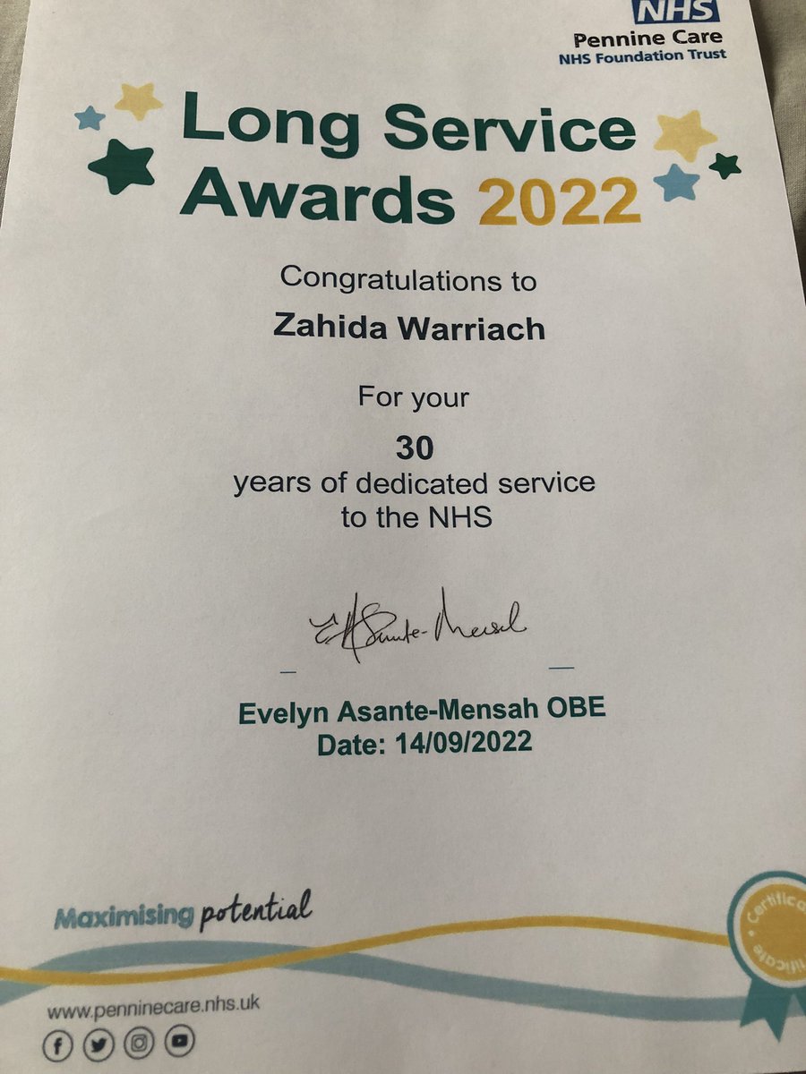 Zw786's tweet photo. How has it been 30 years!!! ❤️ Proud to have worked for this organisation throughout my 30 years in the NHS. @PennineCareNHS @JenniferONeill5 https://t.co/qnnCOmLTtM
