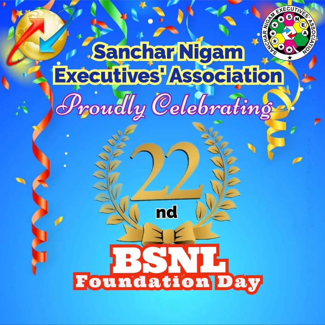 sneachq's tweet photo. SNEA wishes all Employees of BSNL a very happy #BSNL Foundation Day.
BSNL, the only Govt Telecom company, proudly celebrates the day in pan India with a commitment to connect the unconnected as always.
#FoundationDay
@CMDBSNL @devusinh @AshwiniVaishnaw @BSNLCorporate https://t.co/P5m9QxruQL
