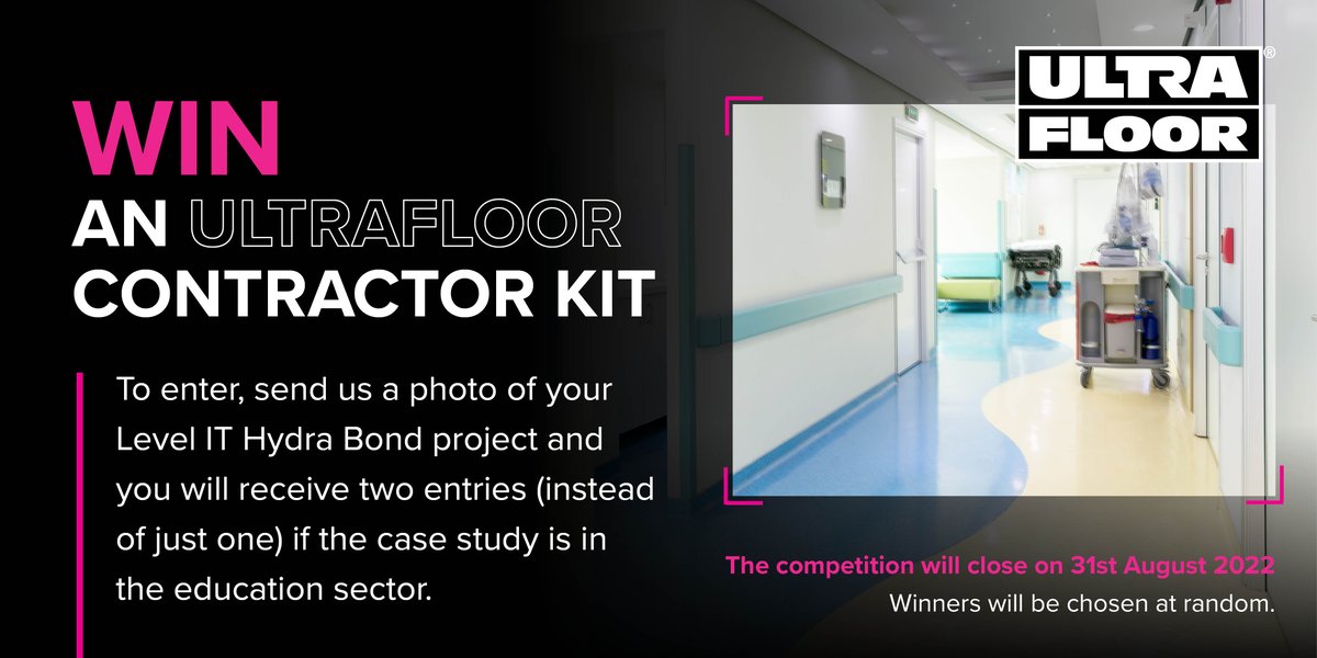 Ultra_Floor's tweet image. We are giving away an UltraFloor contractor kit. Tag us in your Level IT Hydra Bond projects for your chance to win and if your project is in the education sector, you will receive two entries 😀 Good luck!  

#Win #Competition #ContractorKit #MyUltraFloor
