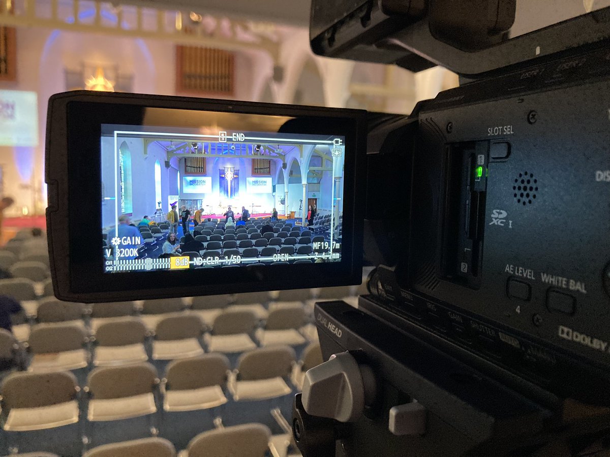 bjlfearn's tweet photo. Camera operating duties this morning at St Thomas Crookes for #DevDay22 https://t.co/51Qvf7uFM3