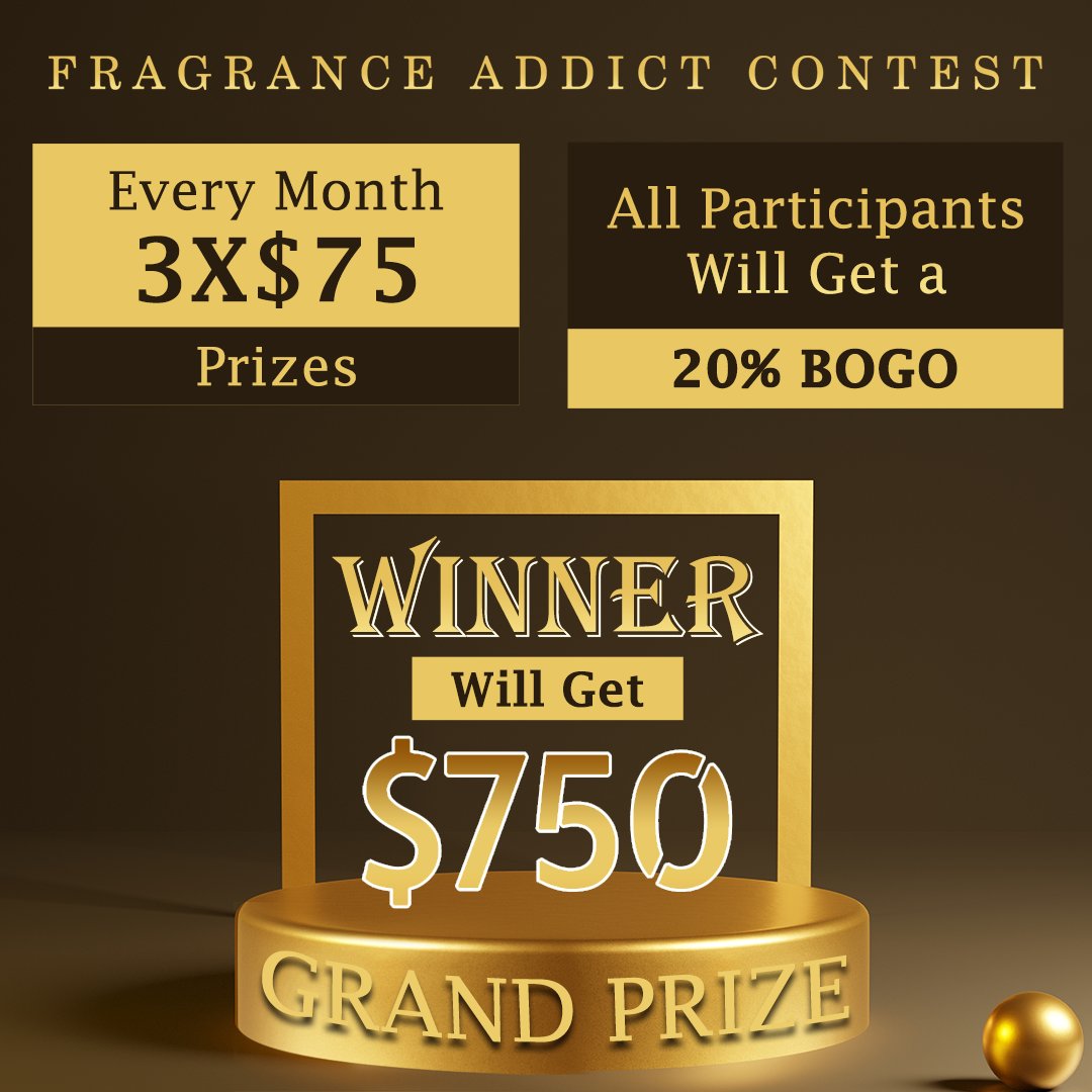 Perfumeonlineca's tweet photo. 🎉Fragrance Addict Contest🎉
For the first time ever are giving away

a Mega Grand Prize of - $750 Gift Card
                        PLUS
3 x $75 Gift Card every month till February

IT IS ABSOLUTELY FREE TO ENTER
Enter now at https://t.co/YIIqKPVtd8

#Giveaway #contests #perfume https://t.co/LgsgTkJSL0
