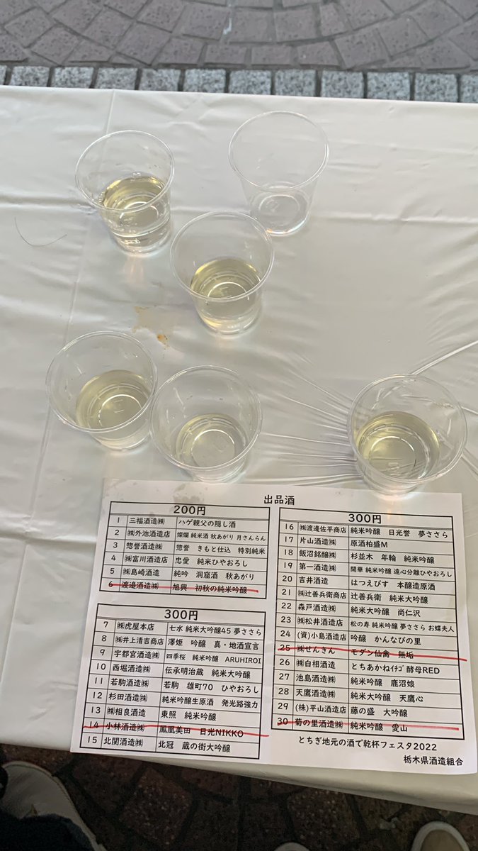宇都宮駅の日本酒フェアに参加中(´﹃｀)
東照が今のところ1番旨し