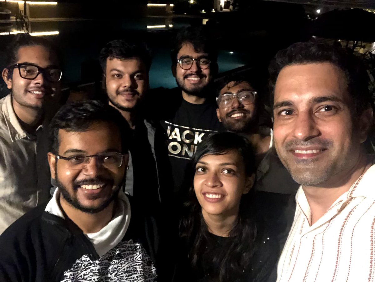 Biboswan98's tweet image. After the after party, at 12:30am talking about javascript, closures the conversation got so intense that we had to stop. Then suddenly meeting director of Engg from Expedia group. Then having biryani at 3:30am. Last night of   @react_india was a memorable one