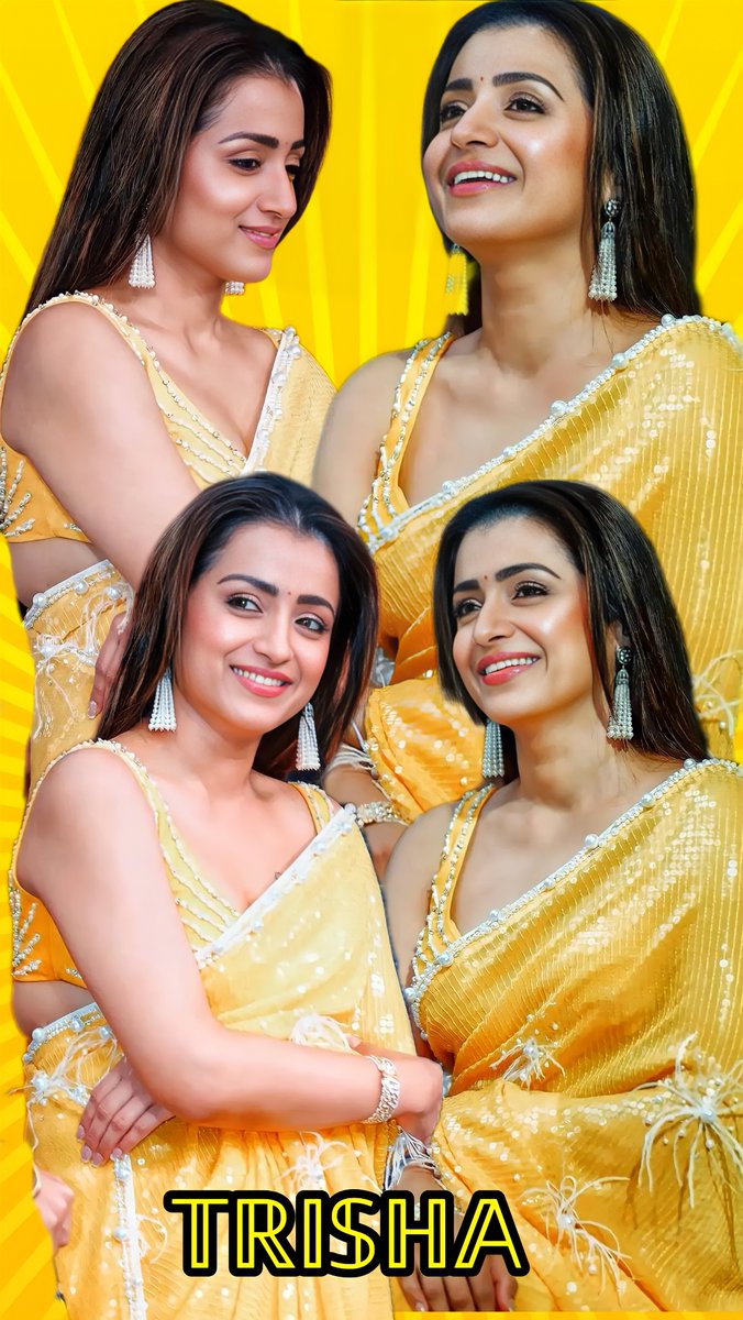 i_facelove's tweet photo. 𝐓𝐑𝐈𝐒𝐇𝐀 💛

#TrishaKrishnan https://t.co/Ucz7QKiatA