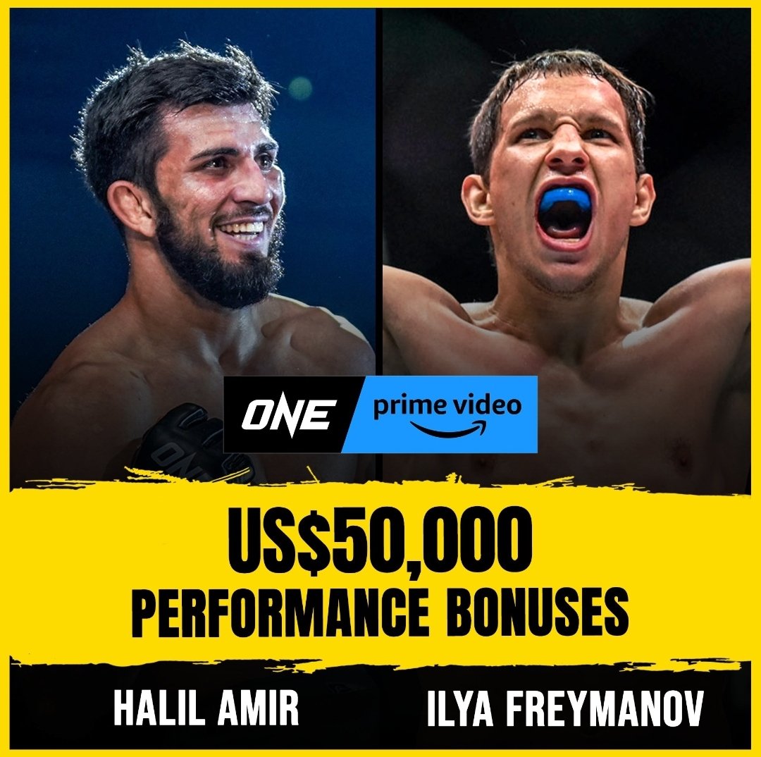 APMMA_net's tweet photo. Halil Amir and Ilya Freymanov walked away from ONE on Prime Video 2 with $50,000 performance bonuses.
Both were making their ONE Championship debut.
#ONEChampionship
#ONEonPrimeVideo2
#ONEFightNight2 https://t.co/At5xPUkW8m