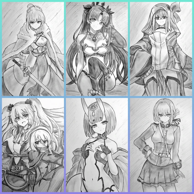 よし、これで大体のクラスは描いたろ!
エクストラクラス以外を少し並べてみるか……
あれ……? 