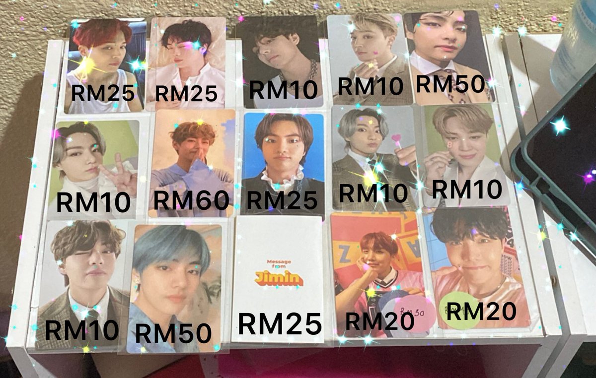 cutekitty_____'s tweet photo. WTS I BTSPC ♡

- All Price in the picture list
- Condition 9/10 8/10
- Postage Will Be Using JNT
- Postage Available For WM SS
- WM 8 SS 13
- No Fussy Buver
- Only PC 

Please Help me RT! ><
Need urgent money ❕

#pasarBts #pasarBTSMY @BTSMarketMY @pasarBTS @btsMYshare https://t.co/CjVkGqlQE4