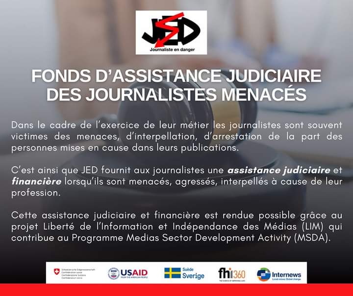 L'ONG #Internews en #RDC appui une campagne de vulgarisation du fonds d'assistance et de protection des journalistes. Du 28 septembre au 28 octobre 2022.