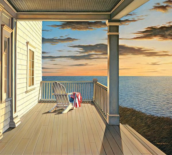 Tengo una linda colección de artistas de espacios vacíos que tienen en común la paz que transmiten sus pinturas. Es verlas y pensar: aquí querría estar… Edward Gordon, Neil Driver o Heidi Palmer forman parte de ella y hoy sumo a Daniel Pollera (Freeport, NY, 1953).

👇🏻Abro hilo.