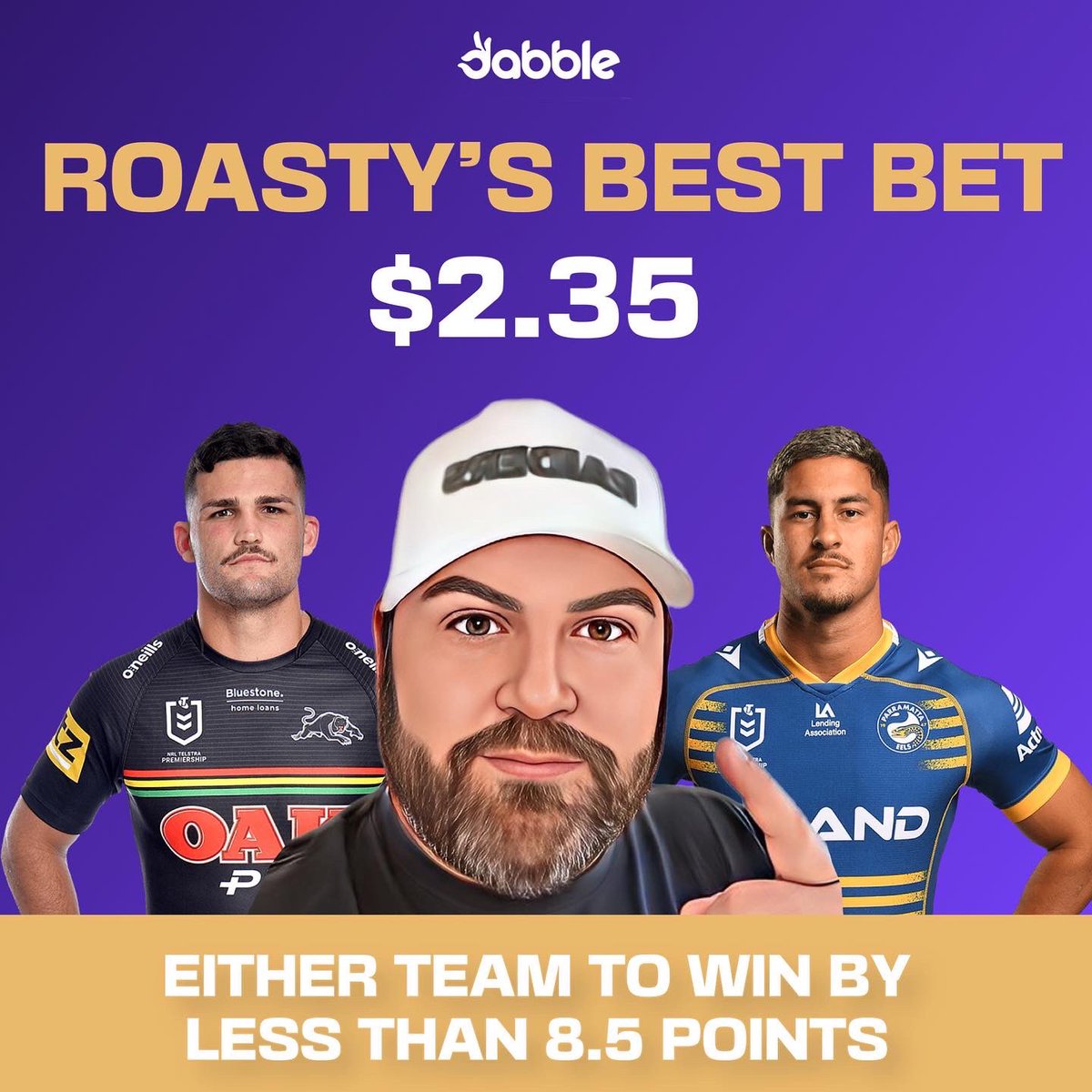 thecastpatrol's tweet photo. 🏉 ROASTY’S GF PREDICTIONS 🏉
@thenrlroast
Write up & Analysis here: https://t.co/Dq4DpuLoUI 📊✍️
Which tips will you be have a nibble at?
#punting #nrl #NRLPanthersEels #nrlfinals #nrl22 #thenrlroast #18thman https://t.co/drV9hkwxa3