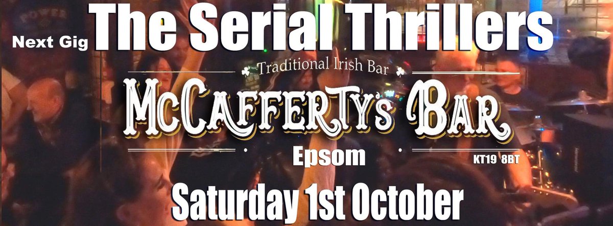 An outstanding night is promised at the legendary @McCaffertybarepsom  tonight. Get yourself down for a cracking night. Come early and stay late!