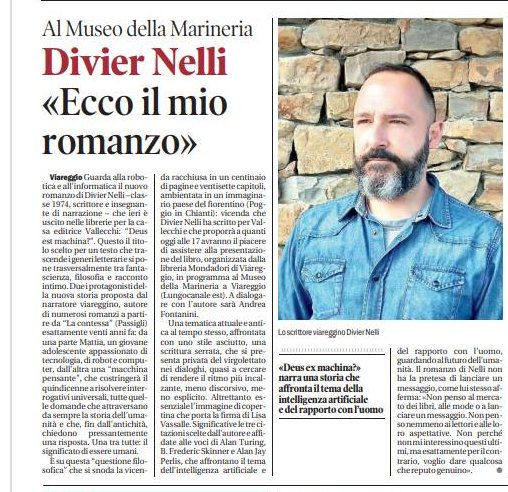 VallecchiE's tweet photo. Oggi DEUS EST MACHINA? di #DivierNelli al #Museodellamarineria. Ne dà conto @iltirreno https://t.co/njP5IWj23p