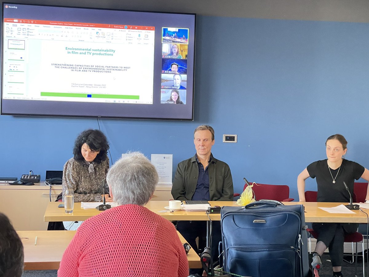 Katjaholm74's tweet photo. “We as performers also have a responsibility to work in a sustainable way and raise awareness of the protection of the environment” @saraindrio @DanskeArtister #FiaExec2022 https://t.co/atnSjk9BYN