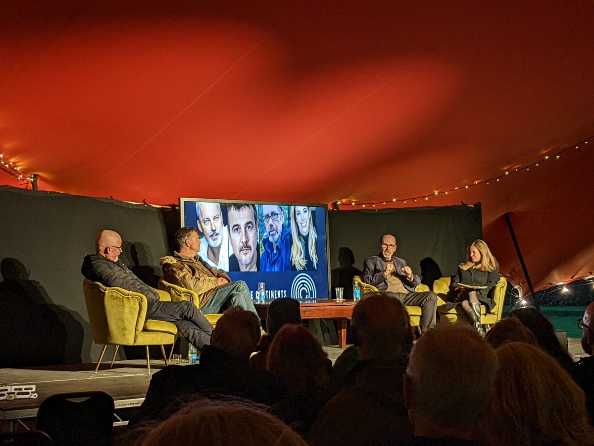 Last night's brilliant event and signing with Sphere's own @michaelrobotham @MarkBillingham - braving the downpour to talk about their 'perfect murder', the importance of place in crime fiction and the perils of googling like a killer might ... @CapitalCrime1