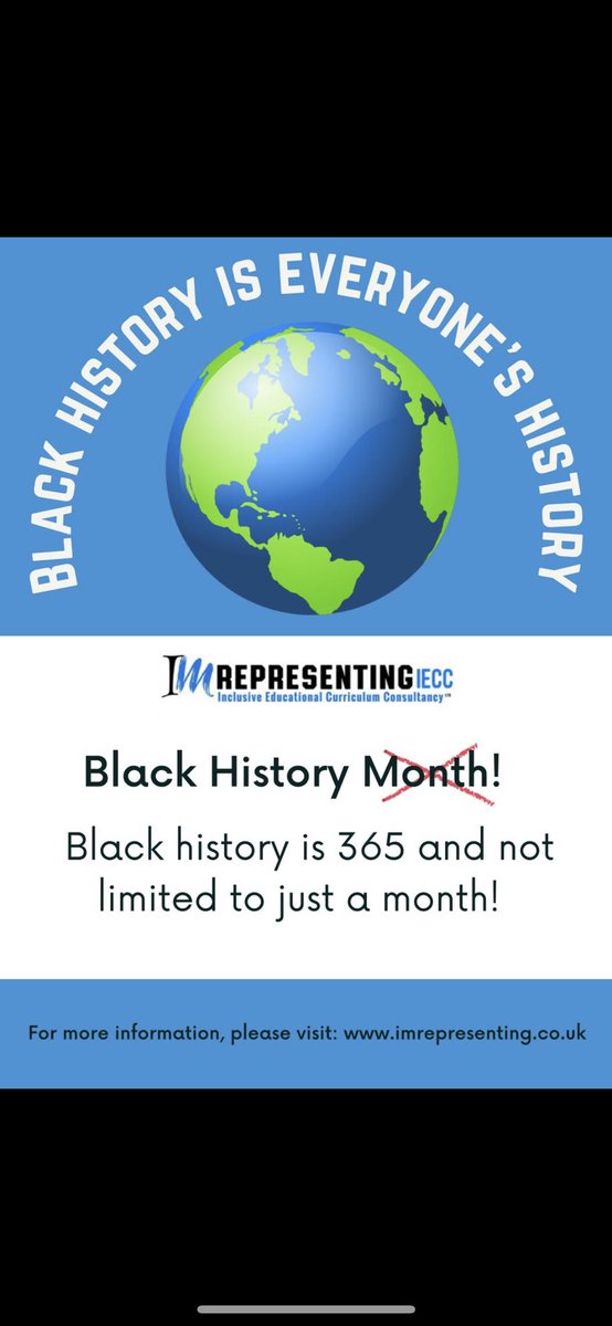 It’s more thank a ✅ exercise! 
#blackhistory365 #imrepresenting #iecc #takingtickboxexercisesofftheagenda #allofourhistory #globalmajority