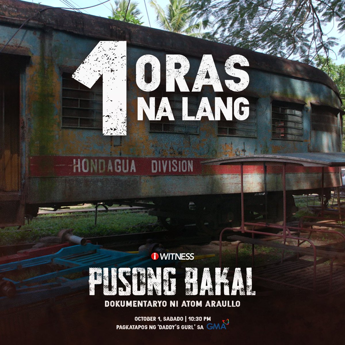 1 ORAS NA LANG, mapapanood na ang pinakabagong #IWitness documentary ni <a href="/atomaraullo/">Atom Araullo</a> na #PusongBakal!

Sabay-sabay tayong manood at tumutok mamayang 10:30 PM, pagkatapos ng 'Daddy's Gurl' sa GMA Network, mga Kapuso!