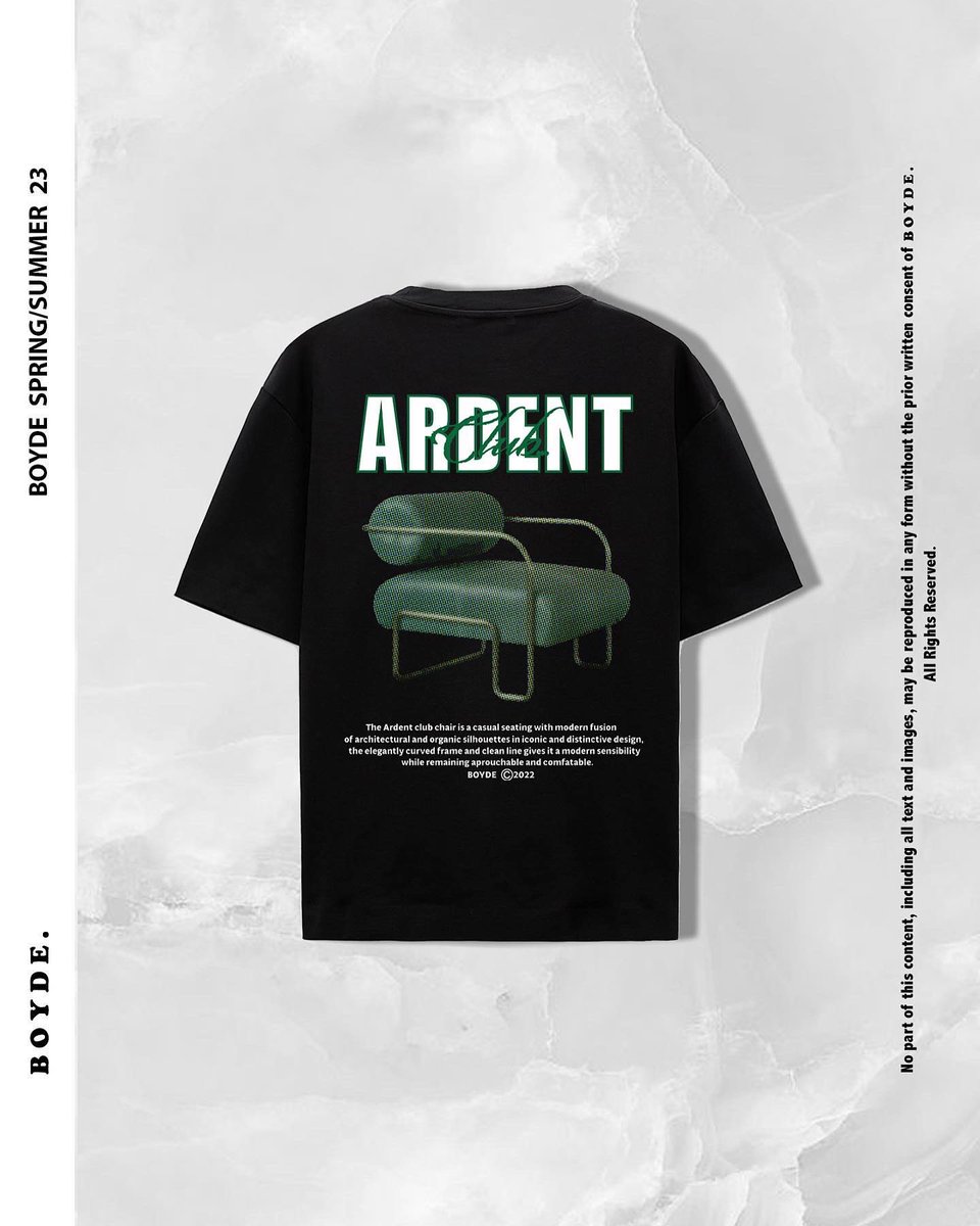 Ardent Club BOYDE SS/23 T-Shirts are now available for purchase.