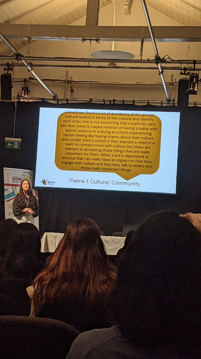 Nataya Branjerdporn (@natayabranj) on Twitter photo Hearing about the link between wellbeing and welldoing, strong community and culture. Identity and culture are central - ask about it, yarn about it, care about it <a href="/MaddiOgradey/">Maddi O'Gradey-Lee</a> #iaymh2022 Hearing about the link between wellbeing and welldoing, strong community and culture. Identity and culture are central - ask about it, yarn about it, care about it <a href="/MaddiOgradey/">Maddi O'Gradey-Lee</a> #iaymh2022