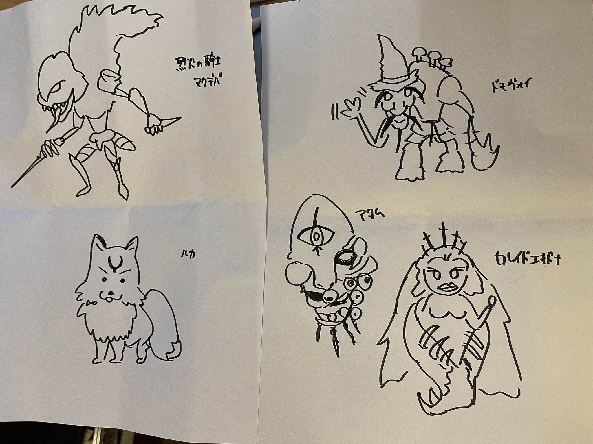 加藤美也子 Pennyblood クロージングストリームのお絵描き対決の為にpbのキャラクターの絵を練習してきてくださった アームドファンタジアの関谷窓さん 残念ながらお題には出ませんでしたが 記念にいただいてきました とてもかわいいです