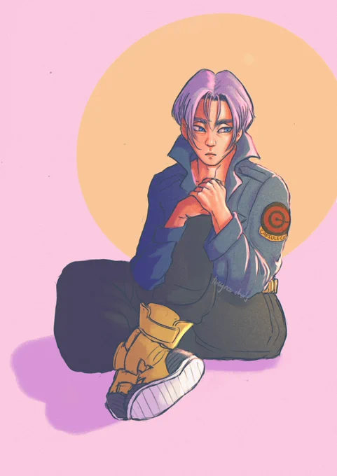 He's thinking about what his Pizza Hut order will be 