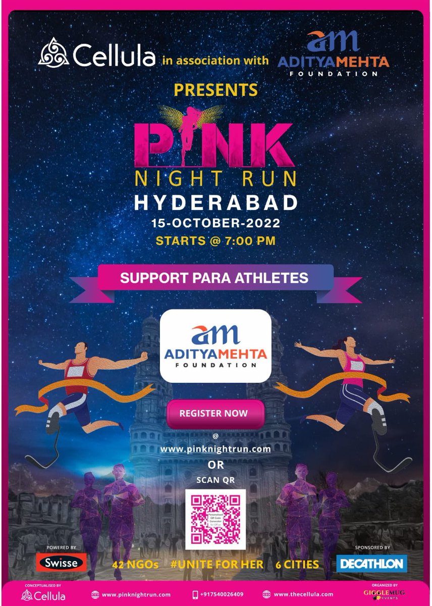 Unite For Her! AMF is proud to be a part of this epic run! Come, join us and help support para athletes!!!