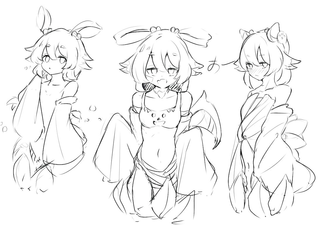 phantomkings2's tweet photo. #魔物娘図鑑二次 
漆雨恋 氏より（転載許可済み）

落書き。キャンサーちゃん
やっぱりカニの部分は苦手です…… https://t.co/QZ4VPeuyKp