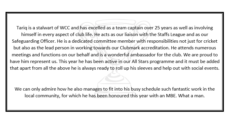 StaffsCricket's tweet photo. 📅So we are a little late with this one...but only by a day

🏆Our final September Volunteer award goes too...

👏Tariq Ali of @WolverhamptonCC 

Thanks Tariq, a £50 Amazon gift card is on its way 💸

#WeMakeCricket https://t.co/vVs5FCp8FW