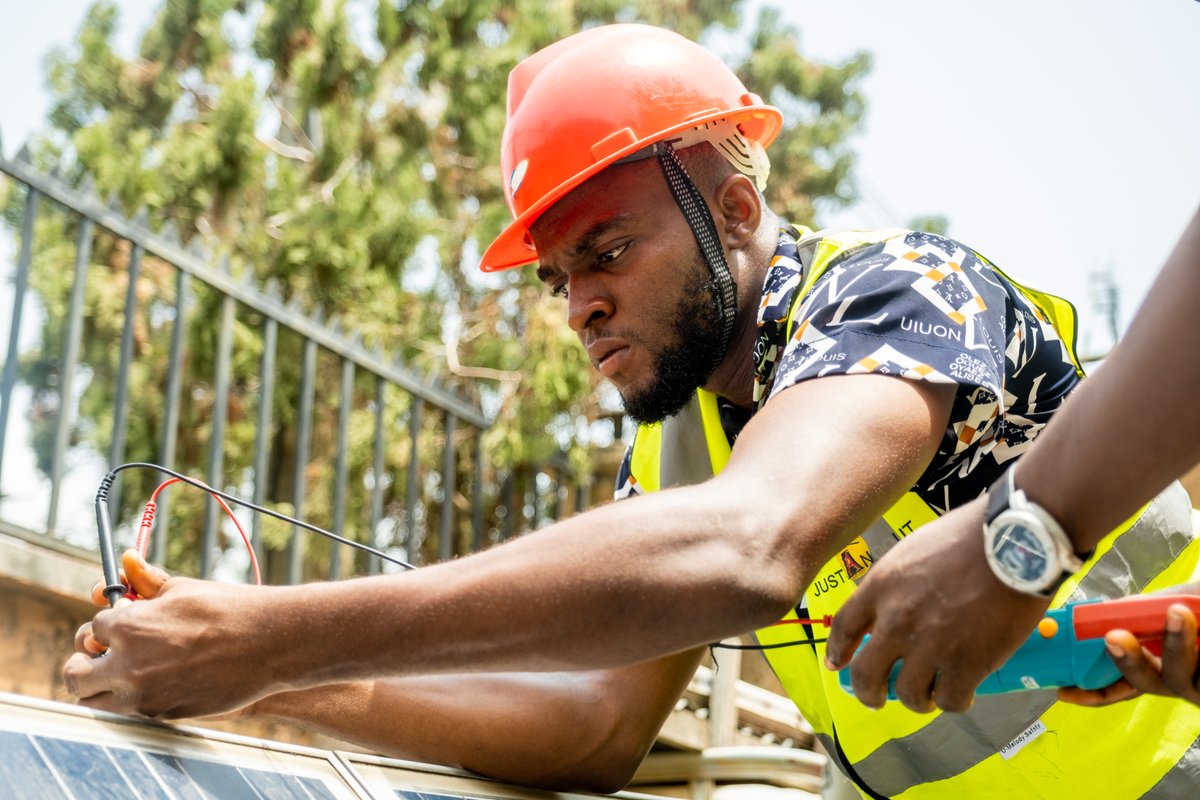 Happy Independence Day Nigeria 🇳🇬! We have been working with partners in Nigeria since 2021. Anozie became the first person to find work through one of our programmes after taking part in the Get Into Renewable Energy programme and is now an electrical engineer!