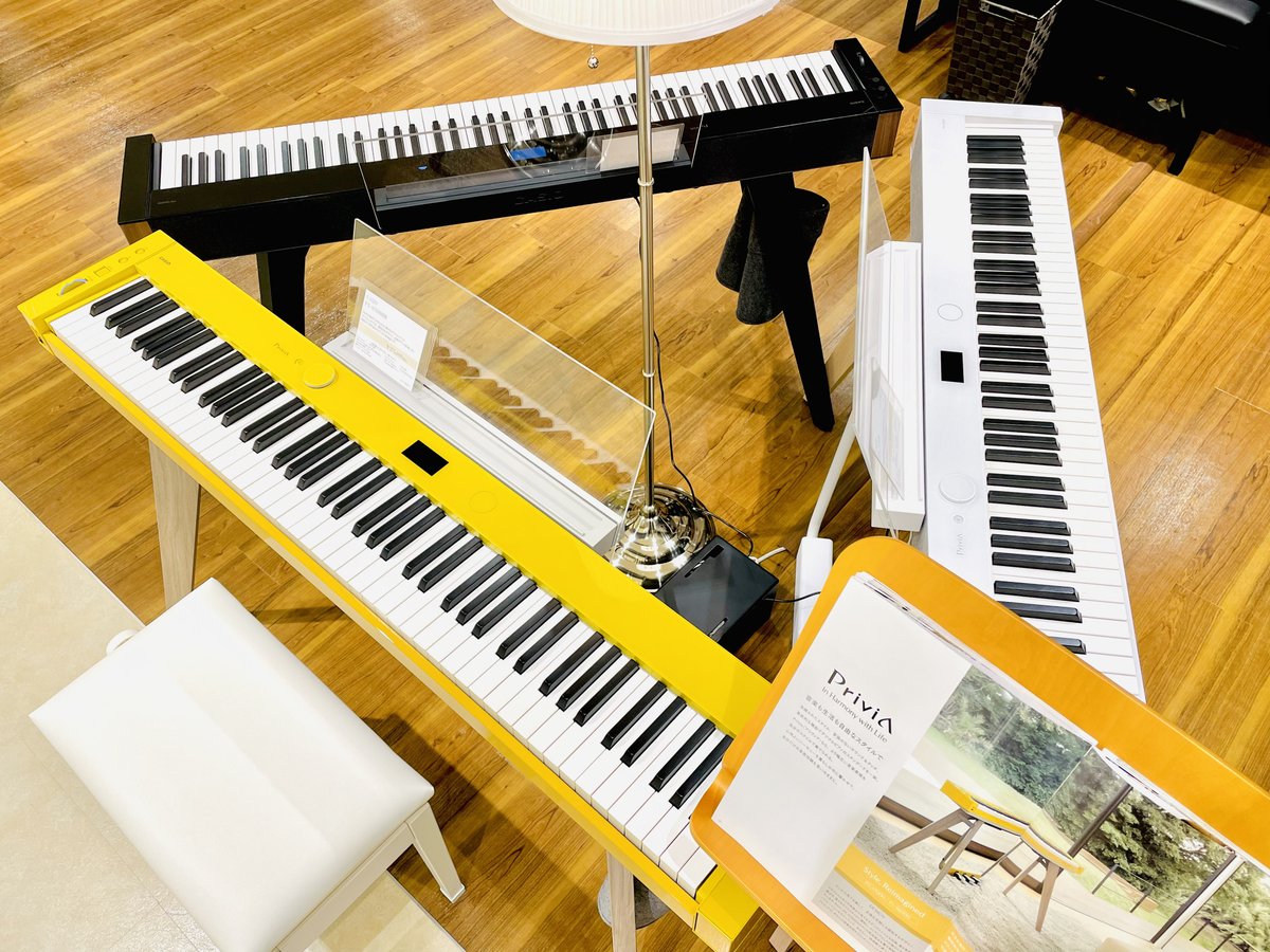 shima_fukuoka's tweet photo. 【新製品電子ピアノ展示中です!】
#SASIO (カシオ)のPX-S7000に続き、PX-S000も展示を始めました!
Privia PX-S6000は、直感的な音のコントロールを可能にし、演奏を思いのまま楽しめる一台となっております! https://t.co/YvOvVaGfgc