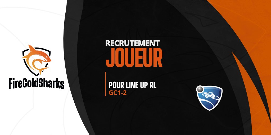 FireGoldSharks's tweet photo. La FGS est à la recherche d'un troisième joueur RL pour une line up : 
-Suisse
-GC1-2
-Long terme
-Motivé
-Disponible
Afin de participer à la SEL, au qualifier TCS, Lan suisses principalement !
Si vous êtes intéressé veuillez mp Cyriox#6588 sur discord 
RT grandement appréciés😉 https://t.co/cAp4cGTIfo