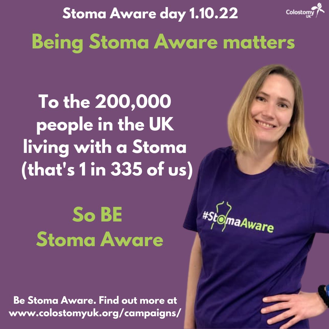 ClinNegSpeak's tweet photo. It's #StomaAware Day with the theme 'being stoma aware matters'. Having a stoma fitted can lead to discrimination &amp; isolation. We believe that's wrong so are helping to spread the word. Find out more about stomas on the @ColostomyUK website https://t.co/AgBk0msTpH https://t.co/8ypMb0h7RO