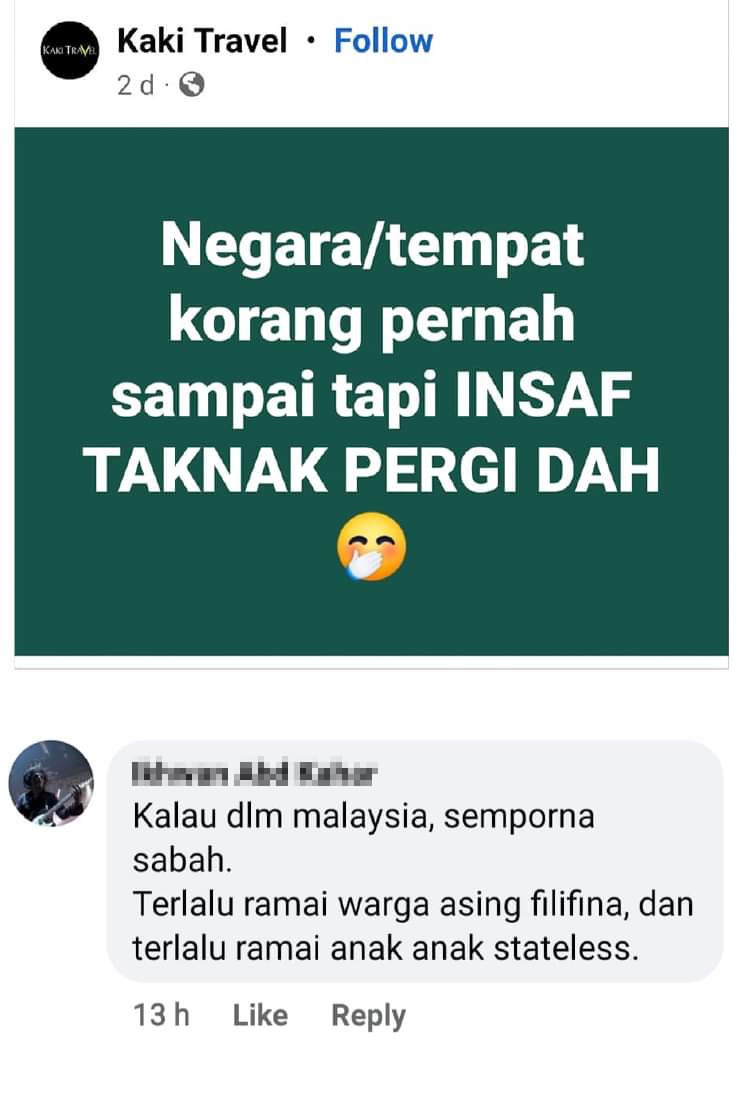 TravelJimat's tweet photo. SEMPORNA jadi bualan netizen dalam satu soalan viral "Negara/Tempat korang pernah sampai tapi INSAF TAKNAK PERGI DAH". Semporna memang cantik.. tapi 😫 https://t.co/lf116zSEjM