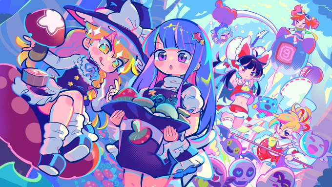 昨日から始まってるMuse Dash東方コラボのローディング画面イラスト描かせていただきました!魔理沙がポップでえろかわなので要プレイだ#MuseDash 