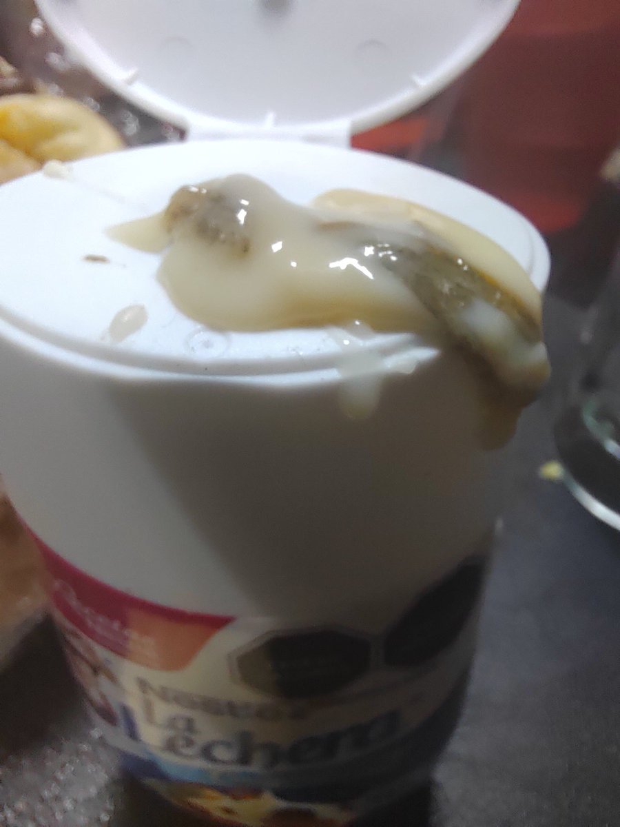 DitterReal's tweet photo. Que asco con la elaboración de sus productos
De verdad que ya no puede uno confiar en ninguna marca @LaLecheramx @Profeco
Al estar comiendo este producto comienza a taparse y al presionar más duro sale esa porquería verde, como realizan sus estándares de calidad estas empresas https://t.co/lSeFiWjy5w