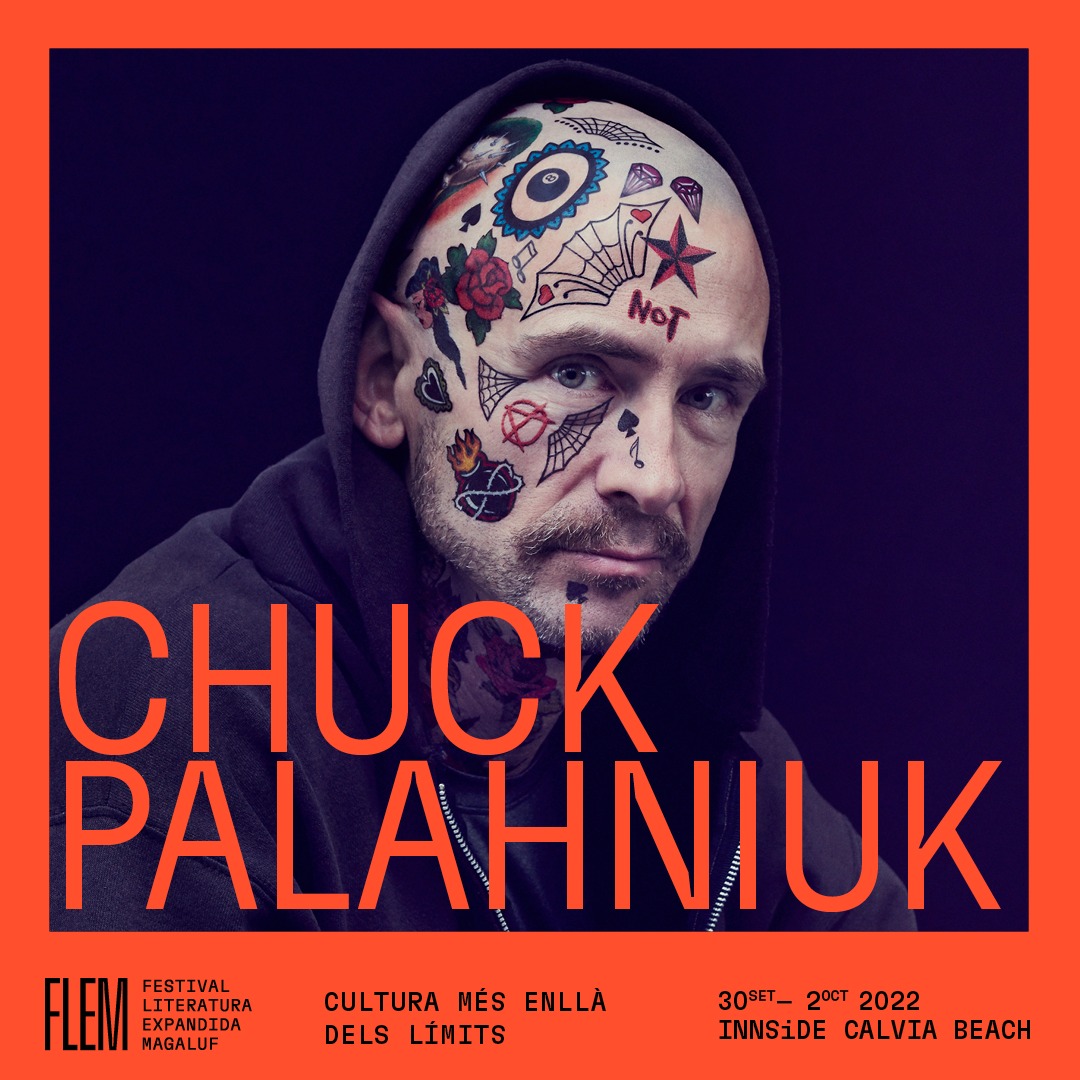 carnecrudaradio's tweet photo. Acabo de encontrarme con Chuck Palahniuk en el ascensor del #FLEM22 de Magaluf. Ya lo puedo poner en el currículum. A las 12h podré añadir que una vez lo entrevisté. Pero no se lo digáis a nadie. La primera regla del Club de la Entrevista es no hablar del Club de la Entrevista. https://t.co/t06tPN07Nv