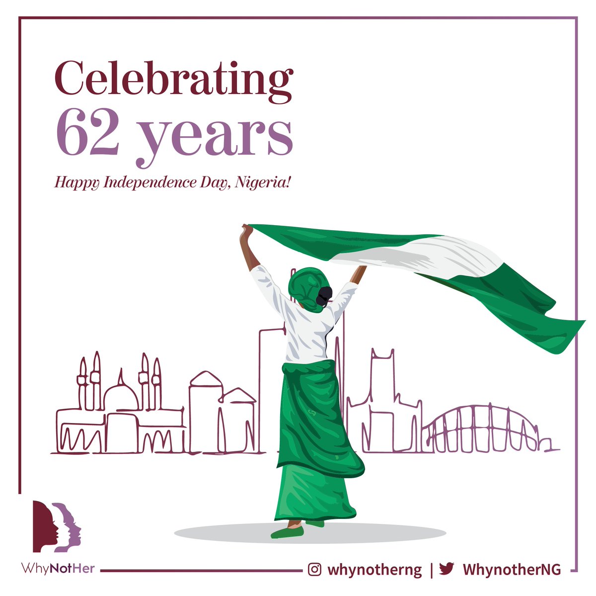 We must teach our youth the truth to know in a working country that gives equal opportunities to all citizens.

We are getting to the Nigeria we want, slowly but surely. Happy Independence Day Nigeria!

#IndependenceDay #October1st #nigeriaat62🇳🇬 #Nigeria