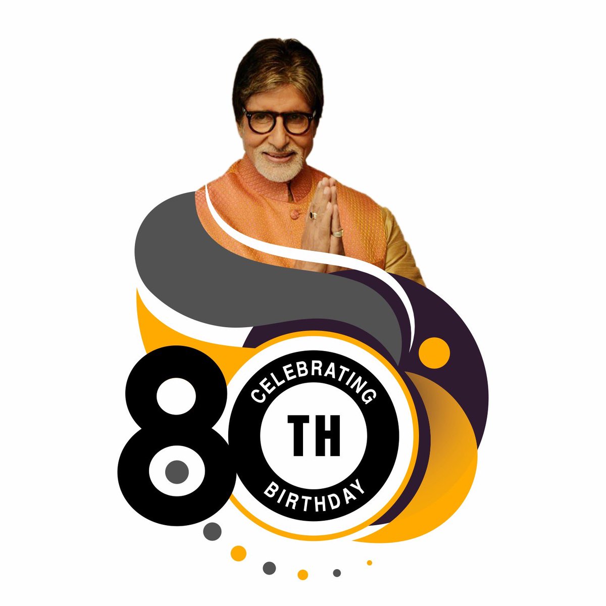 SrBachchanclub's tweet photo. T 499 - #NewProfilePic #BirthdayDP #AB80 #BigB80 #AmitabhBachchan  @SrBachchan
Design by @mitenlapsiya 
🔁♥️🆎8️⃣0️⃣ https://t.co/8dVwaFgsaL