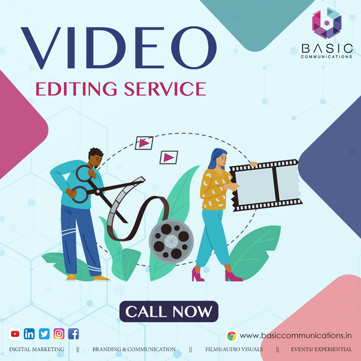 BasicCommunicat's tweet photo. If you have ever wanted to make a video, but don't know how to do it yourself, then you need to look no further than our #videoeditingservice. We offer a wide variety of services including audio editing, #videoediting, #graphicdesign, #animation, and much more! 
#DelhiNCR https://t.co/zWKfrUZdO3