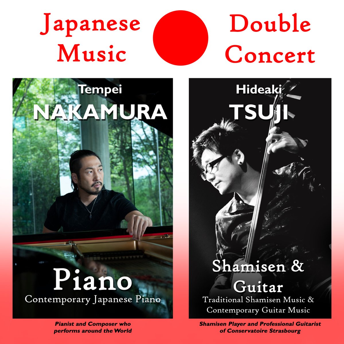 JapanEmbLUX's tweet photo. REMINDER! We also still have tickets for the JAPANESE DOUBLE CONCERT in Neimenster, Luxembourg City, next week! 🎹🪕🎼🇯🇵🇱🇺
Enjoy traditional shamisen music and contemporary Japanese piano! And it's FREE! ✨👀 Tickets: billetterie@neimenster.lu
#luxembourg #neimenster https://t.co/4LHrdMIjeG