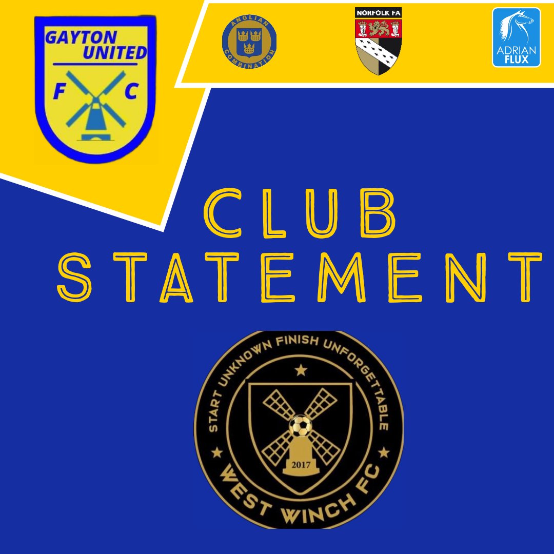 delighted_to's tweet photo. RT @GaytonUnited1: We are also delighted to announce a partnership with NWN side West Winch.

The partnership will support both clubs in player development, creating a pathway of progression into higher level football, whilst ensuring more game time for … https://t.co/TKlIW8zCCQ