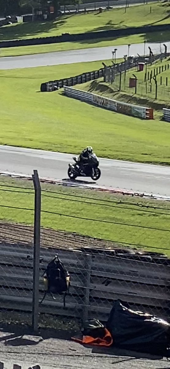 Andy out for Quali. Drying track. <a href="/BMWMotorradUK/">BMW Motorrad UK</a> <a href="/BDSRacing/">BDS Racing</a> <a href="/Bemsee_Racer/">A Bemsee Racer</a>