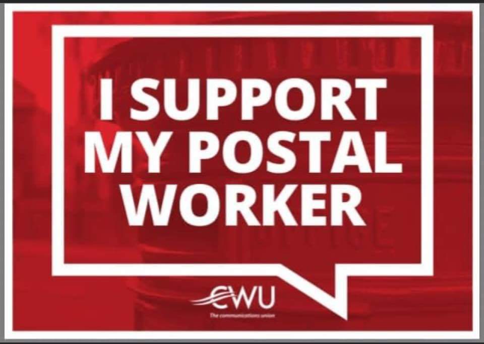 Remember today is a Royal Mail strike day!

Stand with your Brothers and Sisters in the <a href="/CWUnews/">CWU</a> and don't accept any Sausage Chips And Beans post today!

Their fight is your fight!

#solidarity <a href="/UsdawUnion/">UsdawUnion</a>