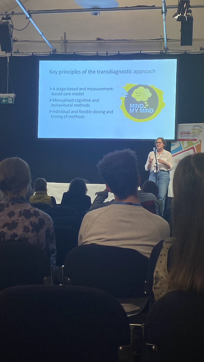Mariefolker's tweet photo. @PiaJeppesen4 presenting interesting results from the Mind My Mind trial in Denmark with brief, modularised and flexible CBT programs delivered in school-based settings #IAYMH2022 https://t.co/uijrhqiLNq